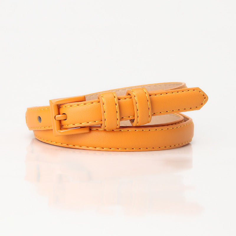 Summer fashion dopamine color women's thin belt
