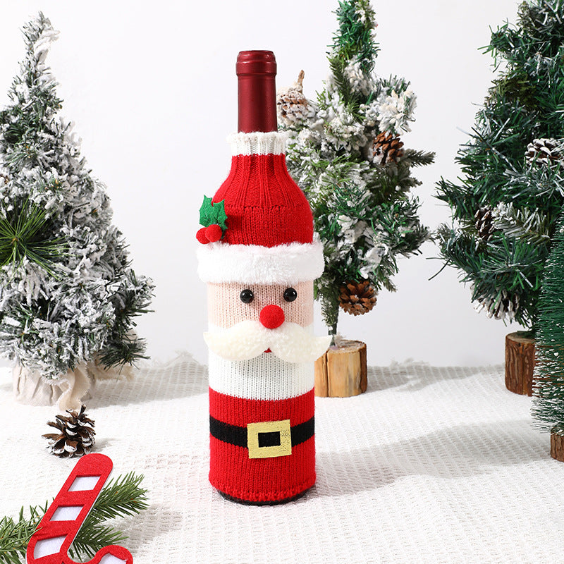 Christmas Wine Bottle Cover holiday decoration supplies