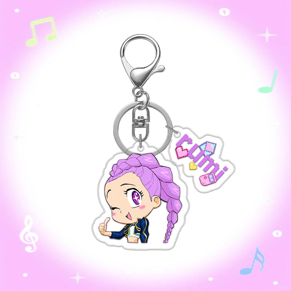 Kpop Demon Hunters acrylic mini keychain