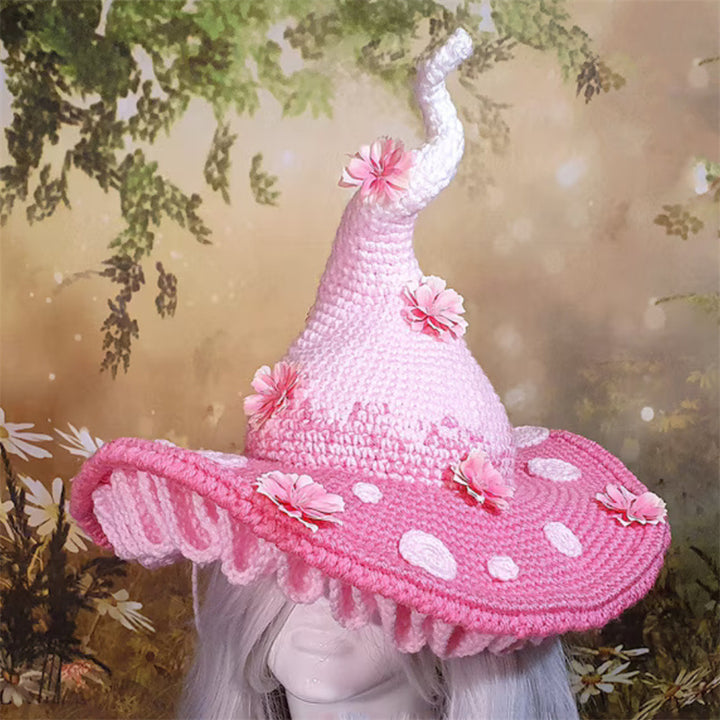 Halloween hand-crocheted personality party witch hat