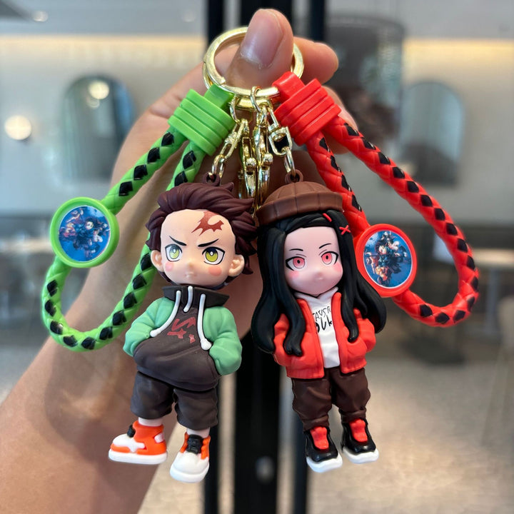 Demon Slayer: Kimetsu no Yaiba characters dress-up keychain
