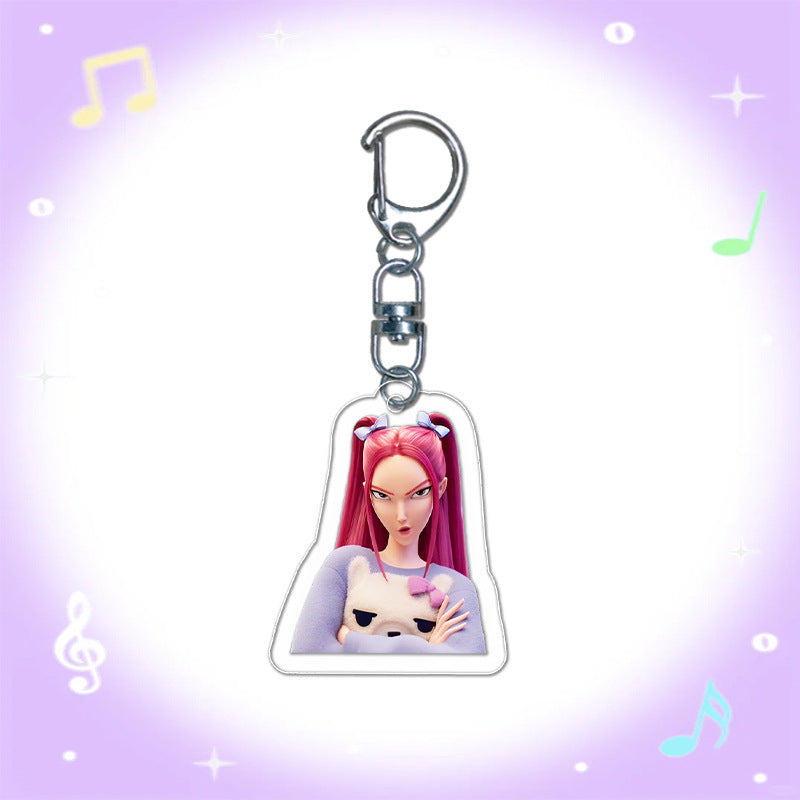 Kpop Demon Hunters acrylic mini keychain