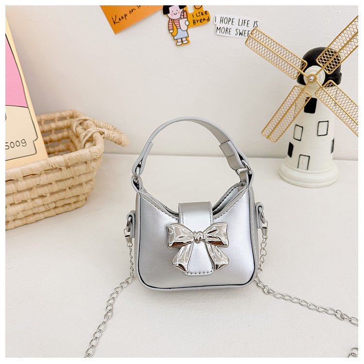 Girls bow-knot mini handbag chic shoulder bag
