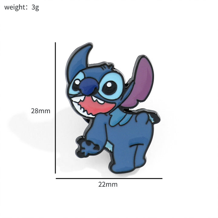 Cute cartoon Stitch metal alloy brooch Stitch badge