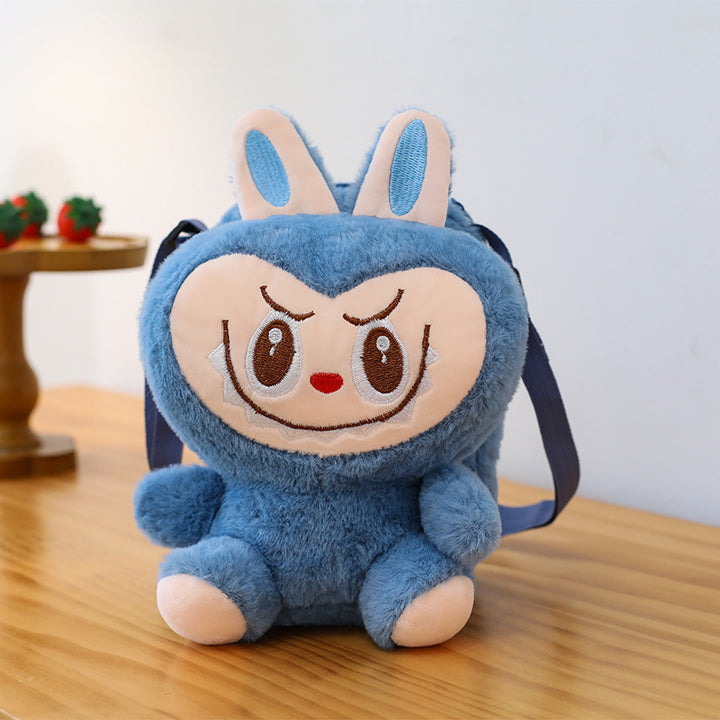 Labubu doll plush small bag cartoon labubu mobile phone bag