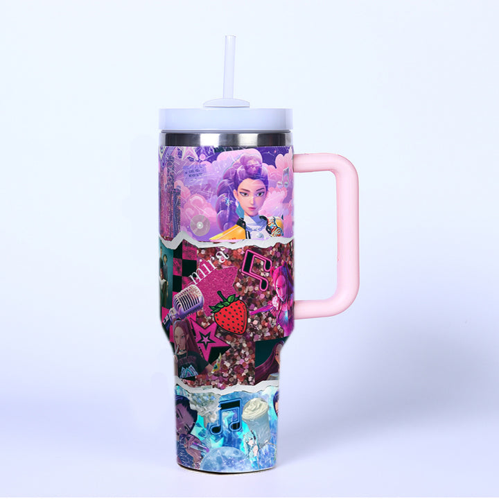 KDH K-pop inspired Stainless steel thermos Cups travel Tumblers-40oz