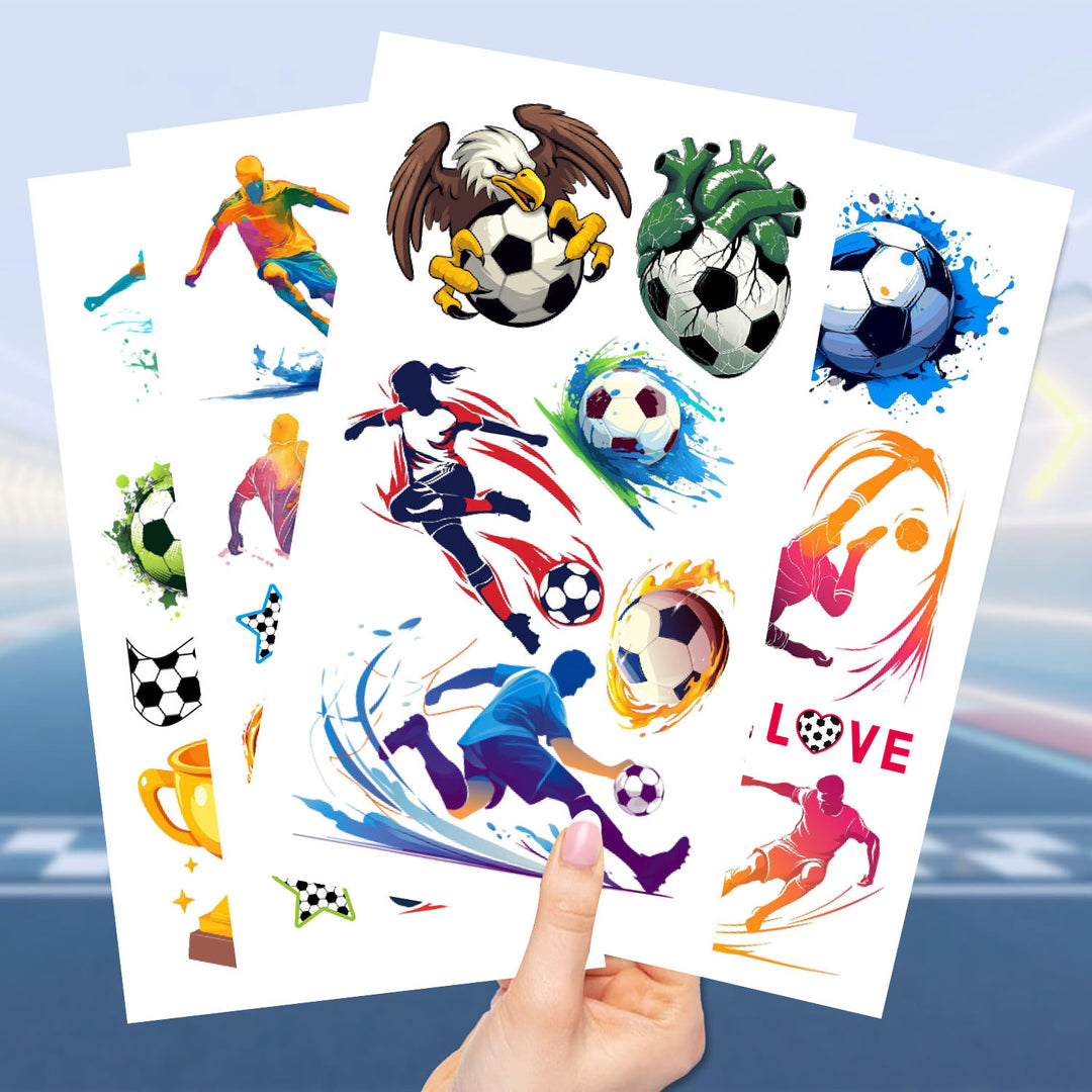 2026 FIFA World Cup Cartoon soccer temporary tattoos-10sheets