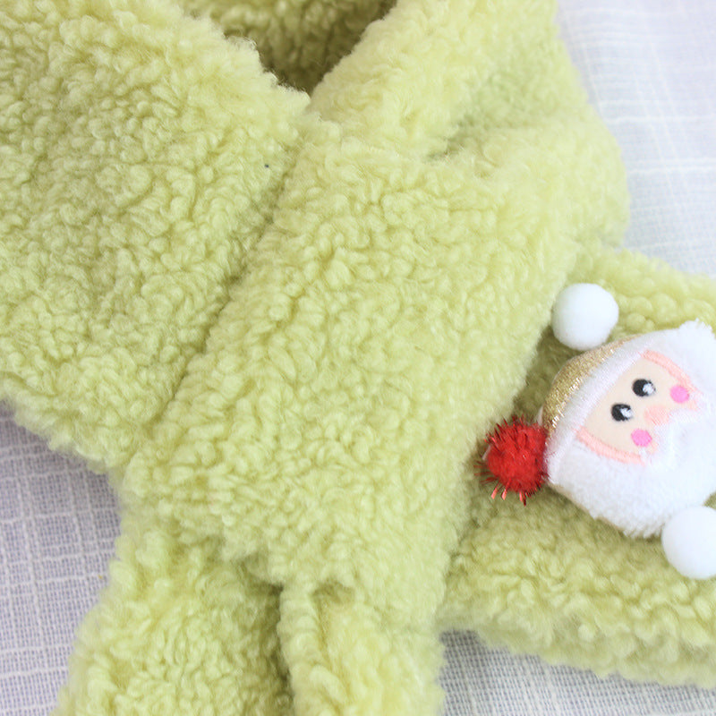 Children's Christmas fleece warm scarf xmas gifts