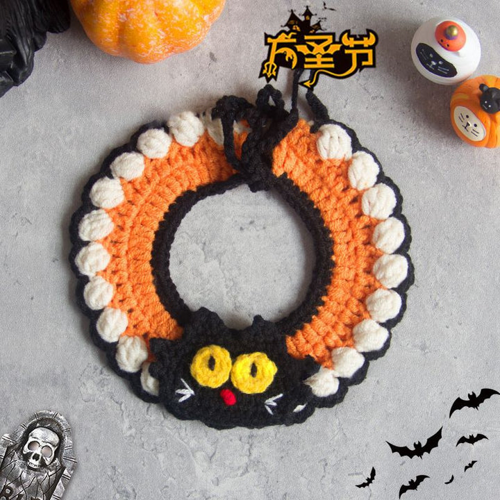 Halloween pet handmade crochet scarf bib funny costume