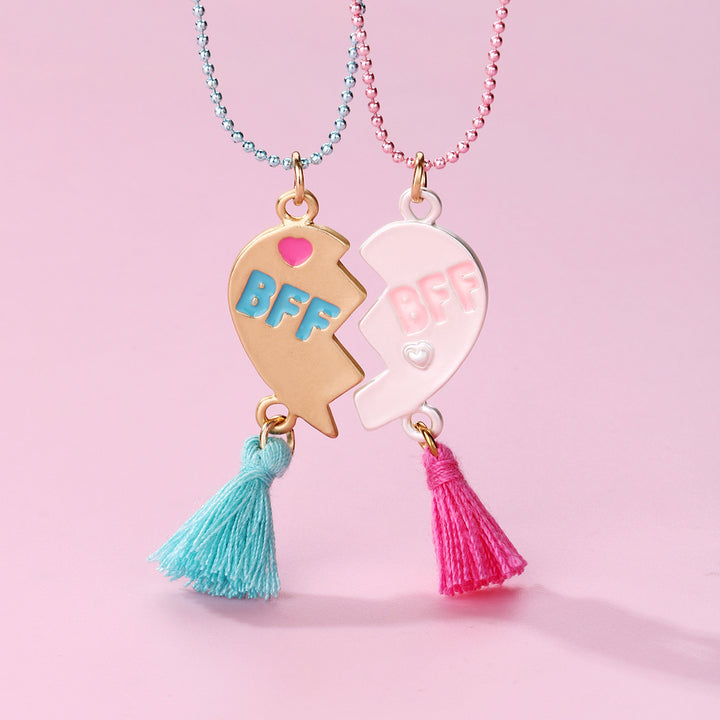 Valentine's best friends 2pcs necklace students gift