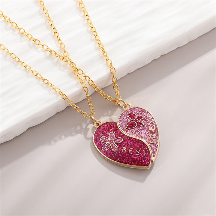 Valentine's Heart-shaped magnetic necklace for best friends students gift
