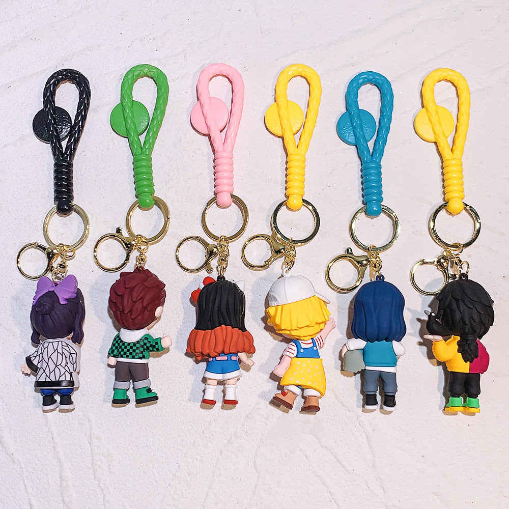 Demon Slayer: Kimetsu no Yaiba characters dress-up keychain