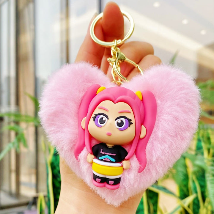 KDH K-pop inspired cute Plush keychain pendant