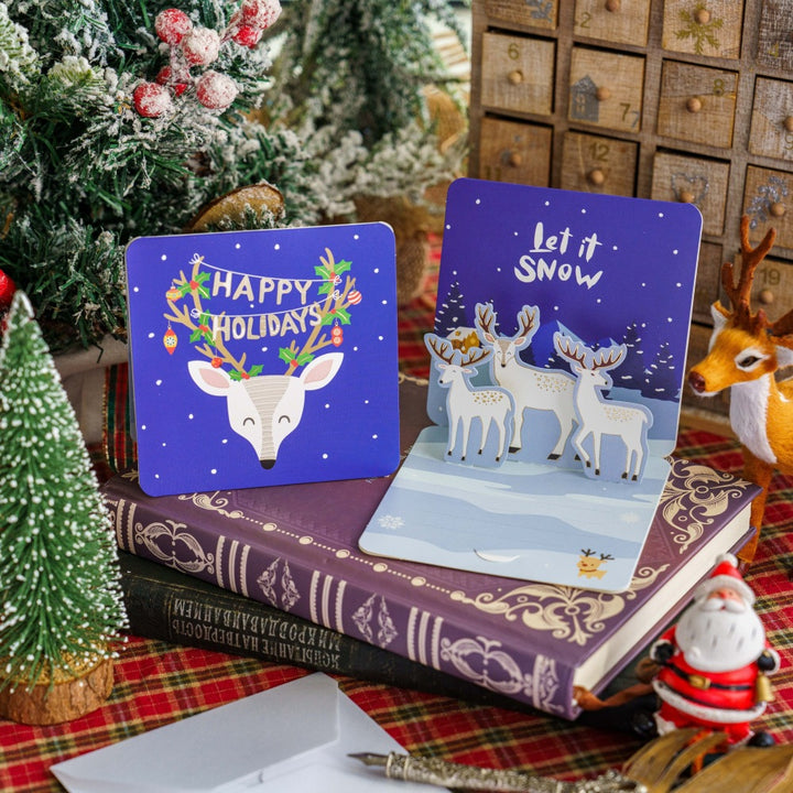 3D Christmas Holiday Greeting Cards Christmas Gift Card