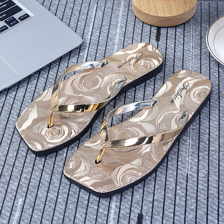 Summer beach sandals fashionable women's flip-flops slippers