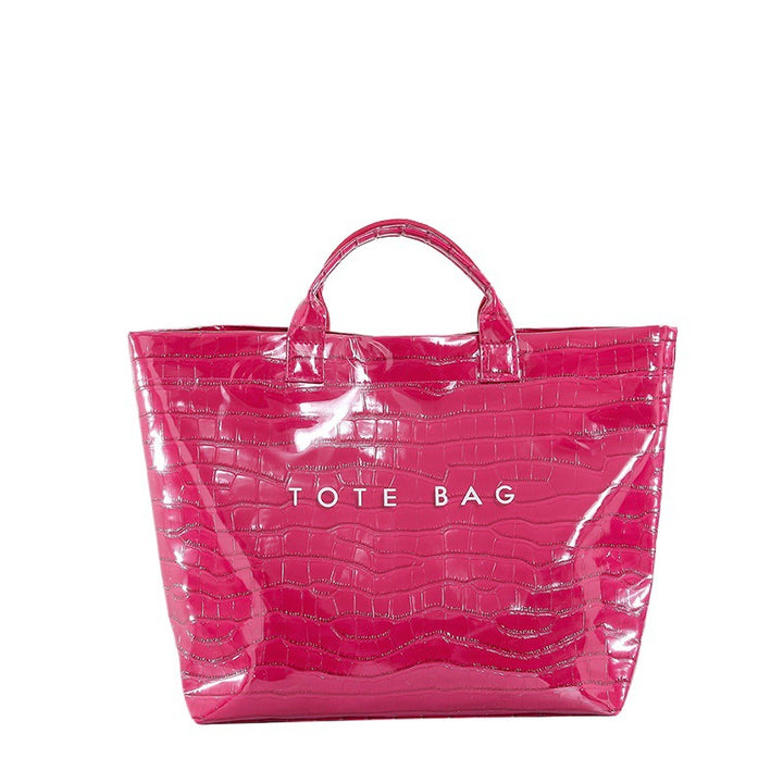 Large capacity simple trendy tote bag for women
