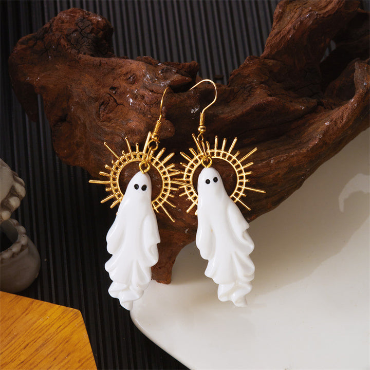 Halloween Fun Creative Ghost Earrings halloween gifts