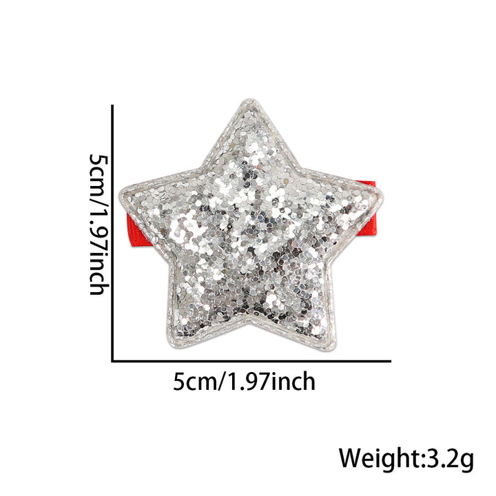 4th of July star sequin hair clip for kids&adults