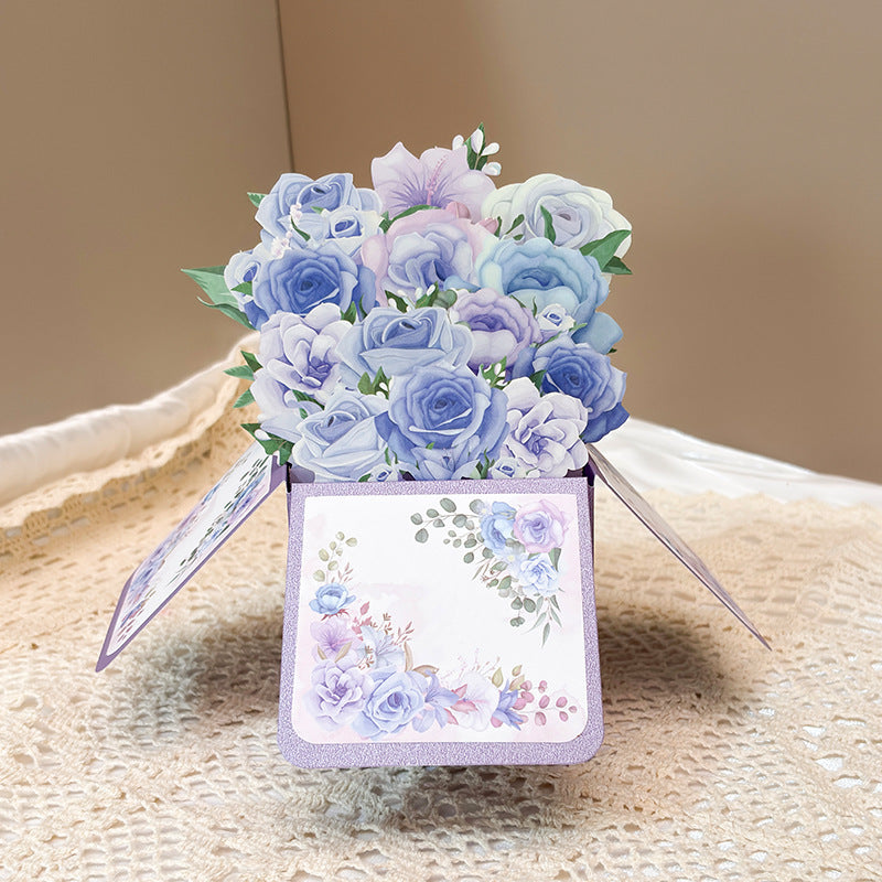 3D DIY gift box greeting card for teachers Mother's Day