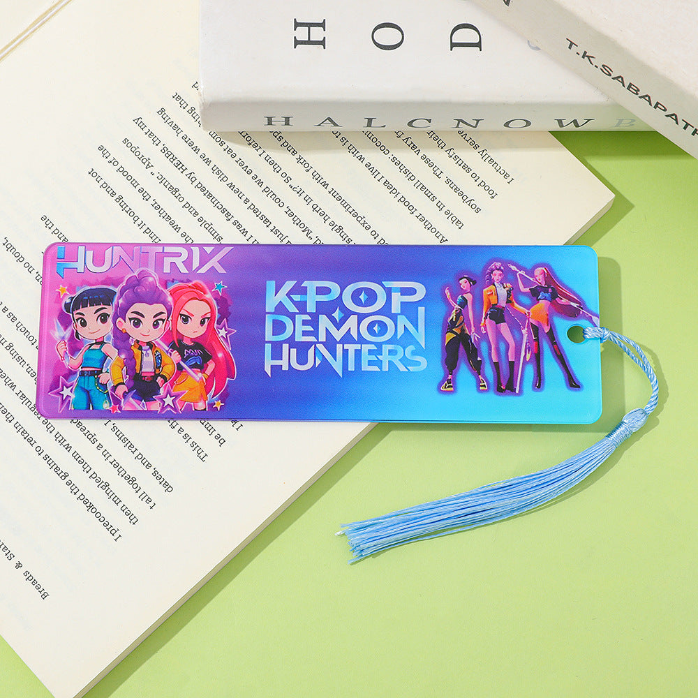 KPOP demon hunters Acrylic bookmarks student gifts