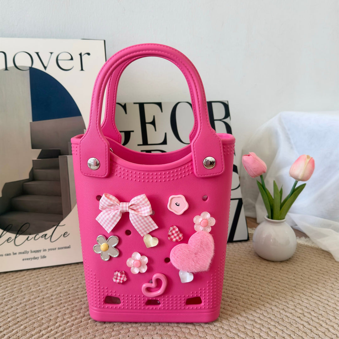 EVA Beach Bogg handbag DIY hole seaside beach bag