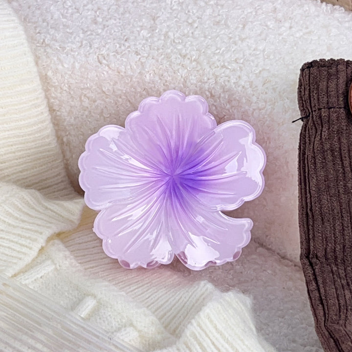 Flower-Shaped Hair Clip Gradient Color Hair clip for Vacation
