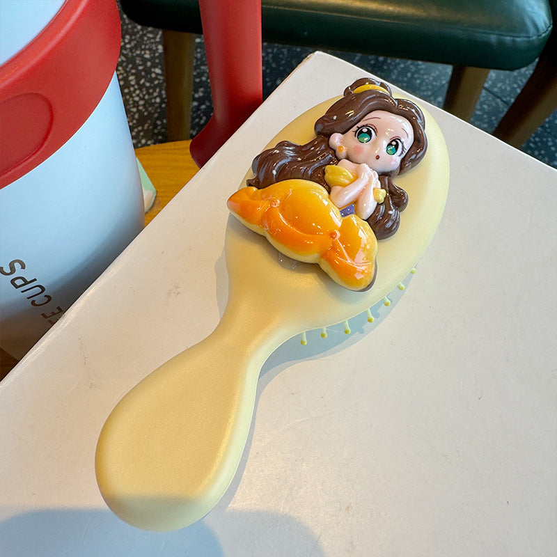Cute cartoon princess air cushion comb for kids