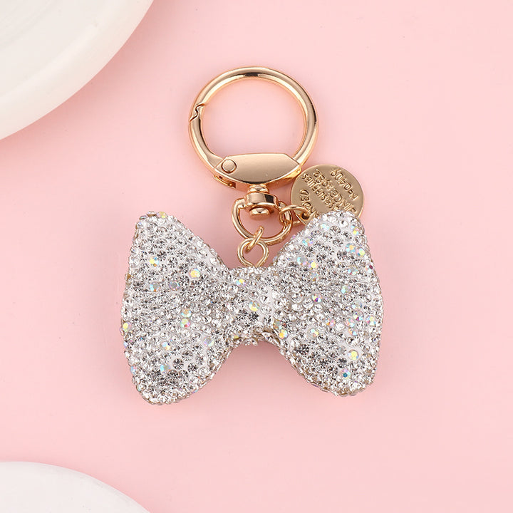 Bow diamond keychain gift for girlfriend&mother