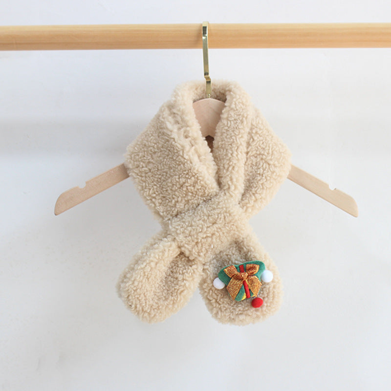 Children's Christmas fleece warm scarf xmas gifts