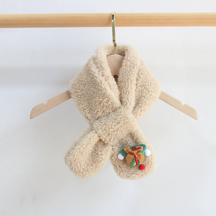 Children's Christmas fleece warm scarf xmas gifts