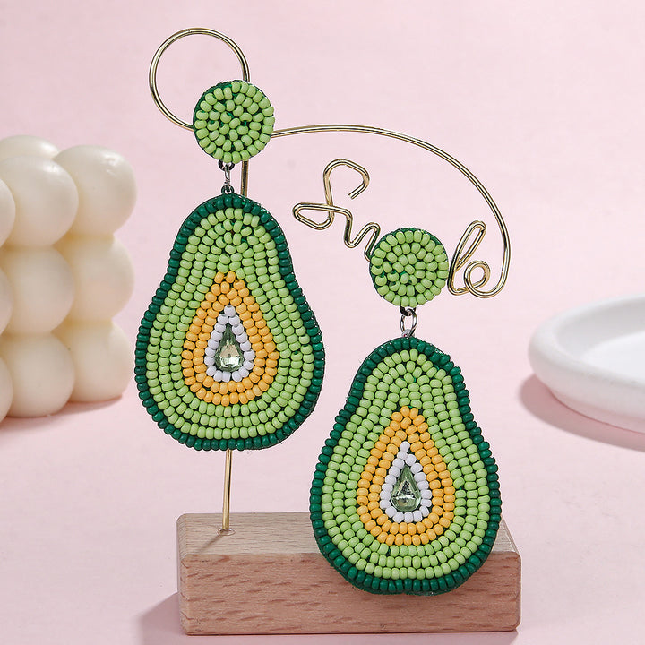 Summer fruit rice bead earrings vacation earrings