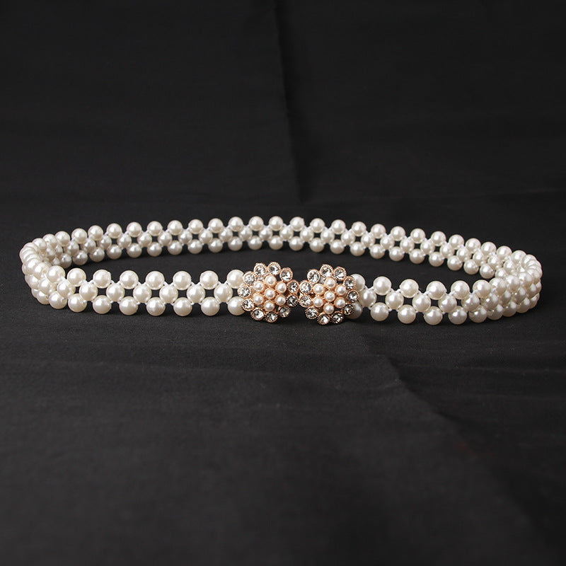 Women's Pearl Elastic Belt