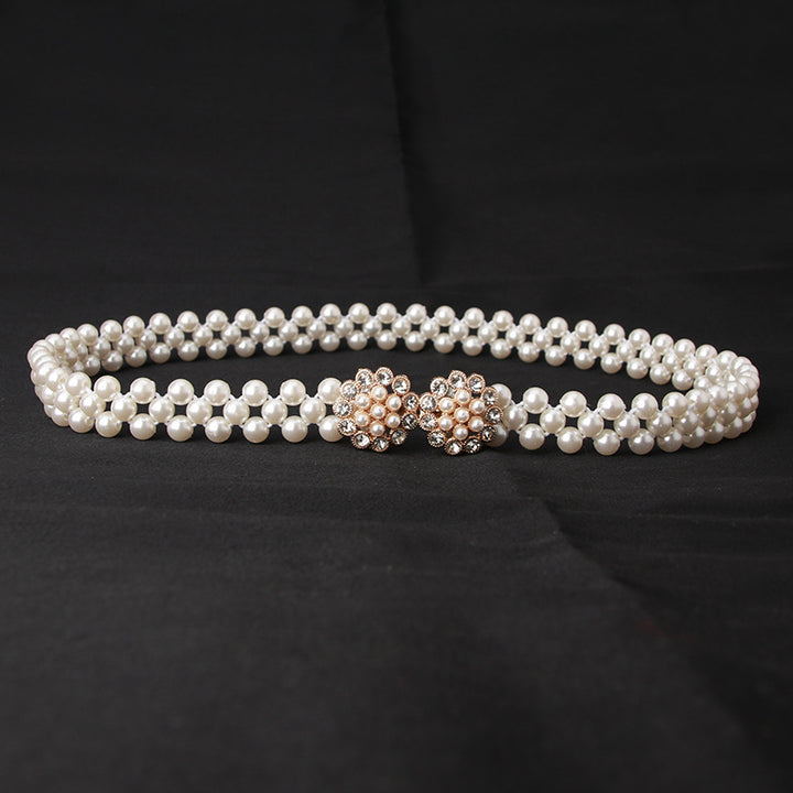 Women's Pearl Elastic Belt