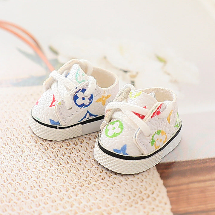 Labubu luxury leather shoes Dolls mini shoes
