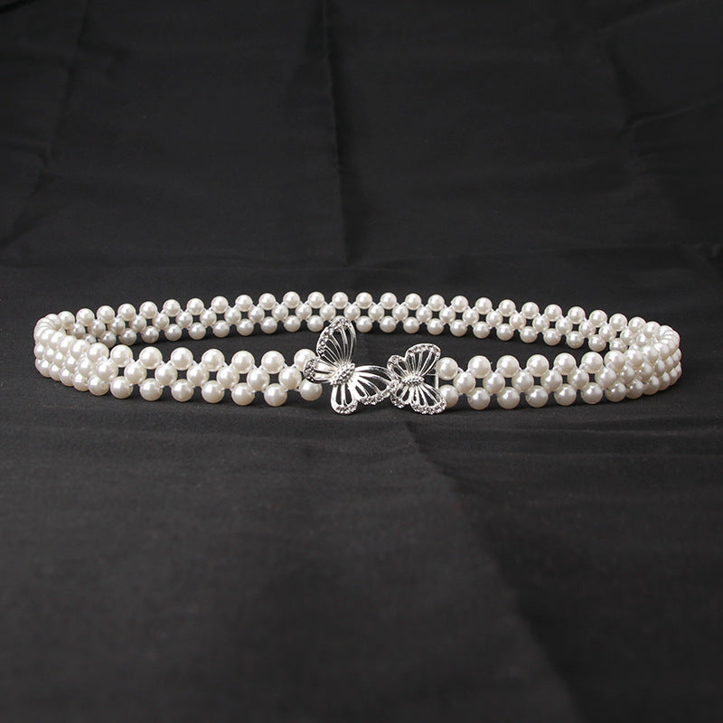 Women's Pearl Elastic Belt