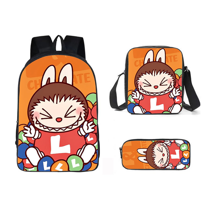 Labubu school bag 3PCS set backpack pencil case