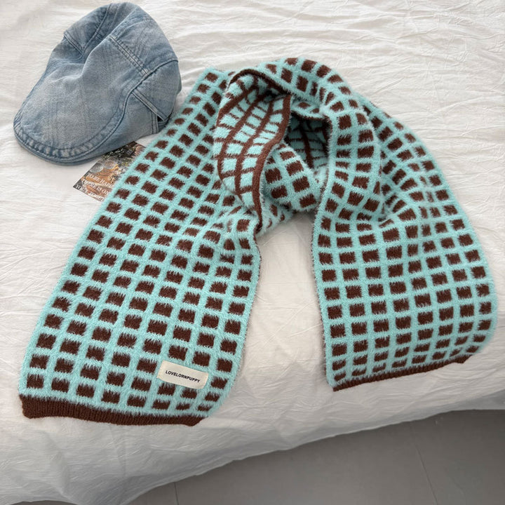 Waffle soft cozy warm scarf