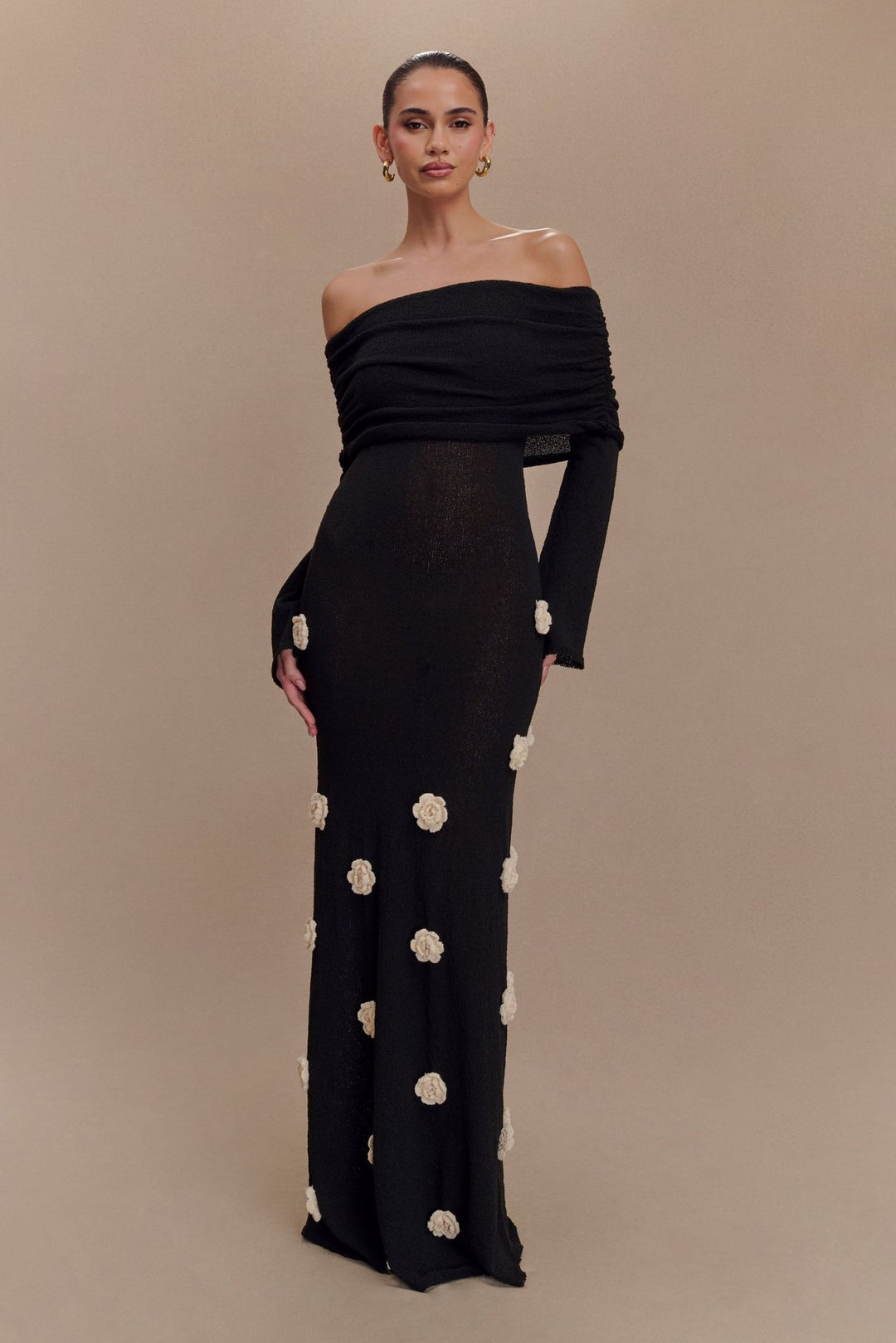 Flower knitted Beach dress swimsuit cover up