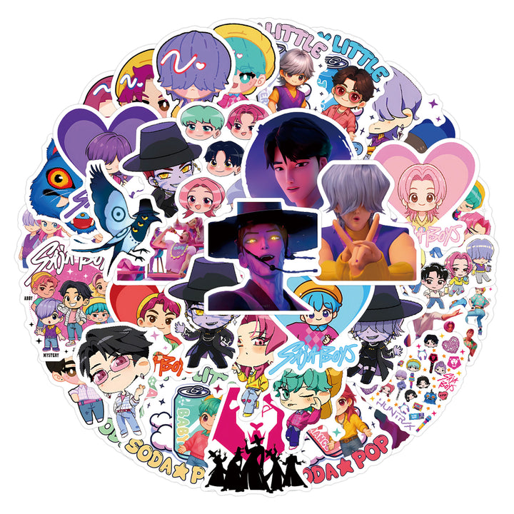 KDH K-pop inspired saja boys Waterproof Stickers Pack of 55