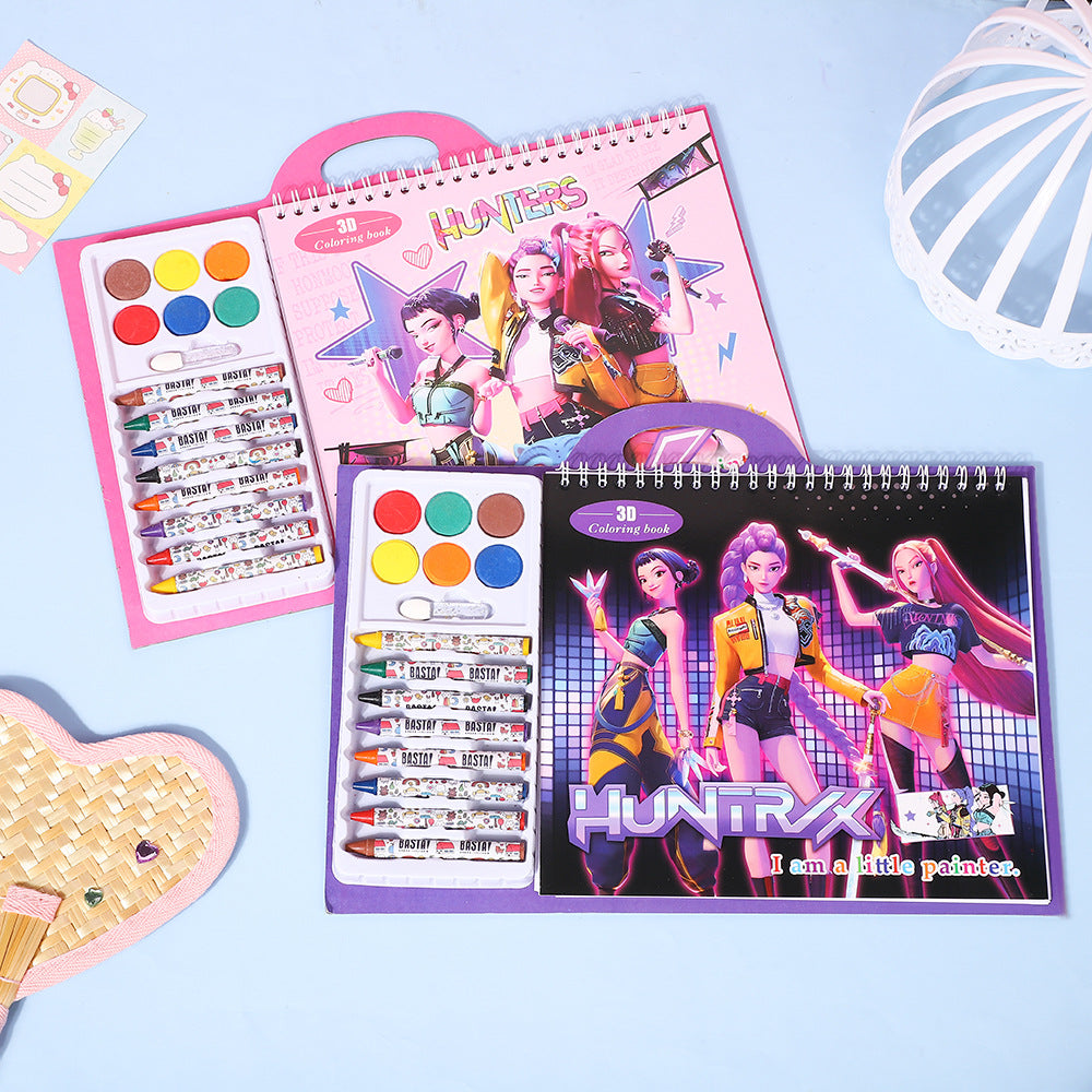 KDH K-pop inspired coloring book