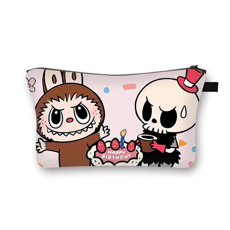 Labubu cosmetic bag portable toiletry bag