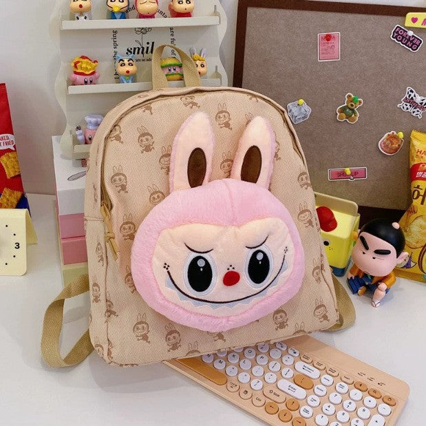 Cute cartoon Labubu backpack students school bag