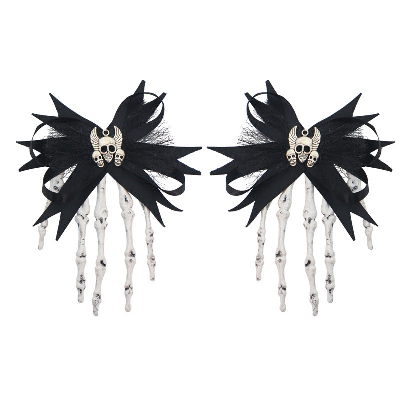 Halloween Skeleton Hand Hair Clip Halloween Party hair accessories