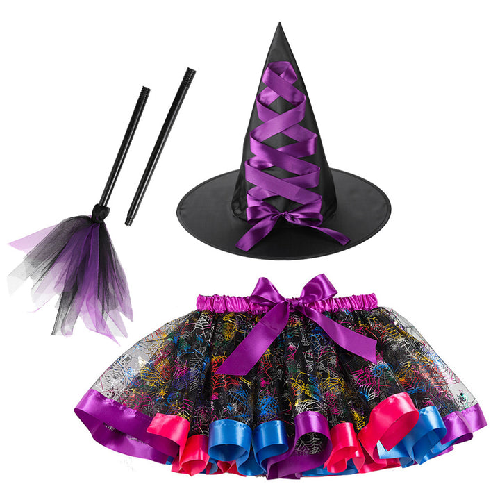 Halloween little devil mesh tutu skirt Halloween costumes