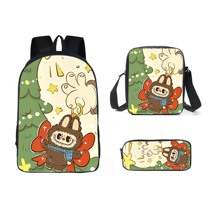 Labubu school bag 3PCS set backpack pencil case
