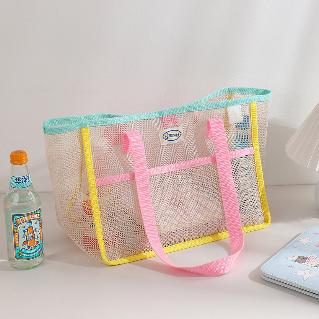 Colorful Mesh Beach tote bag