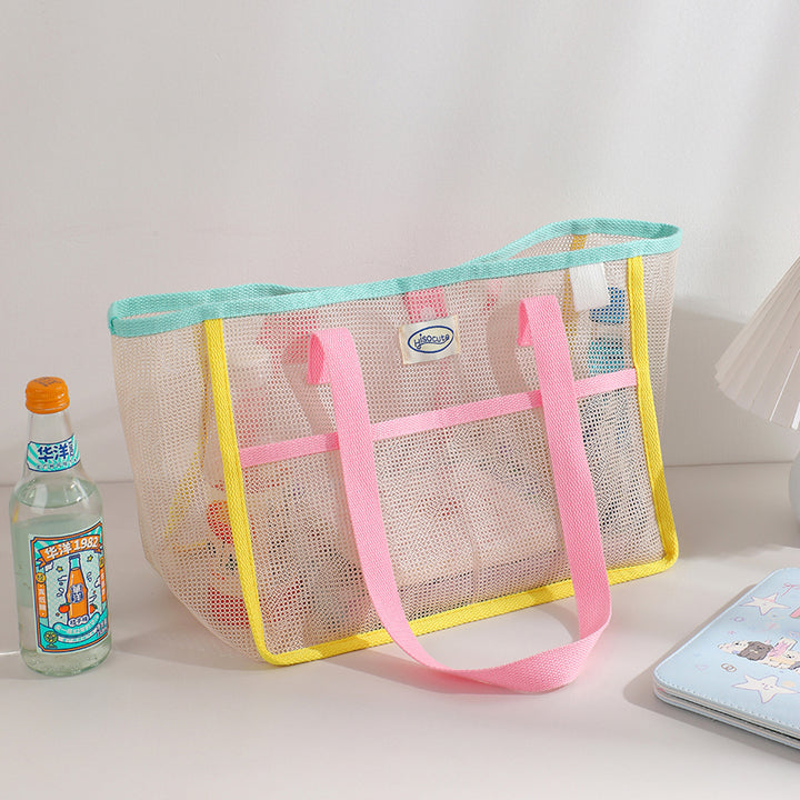 Colorful Mesh Beach tote bag