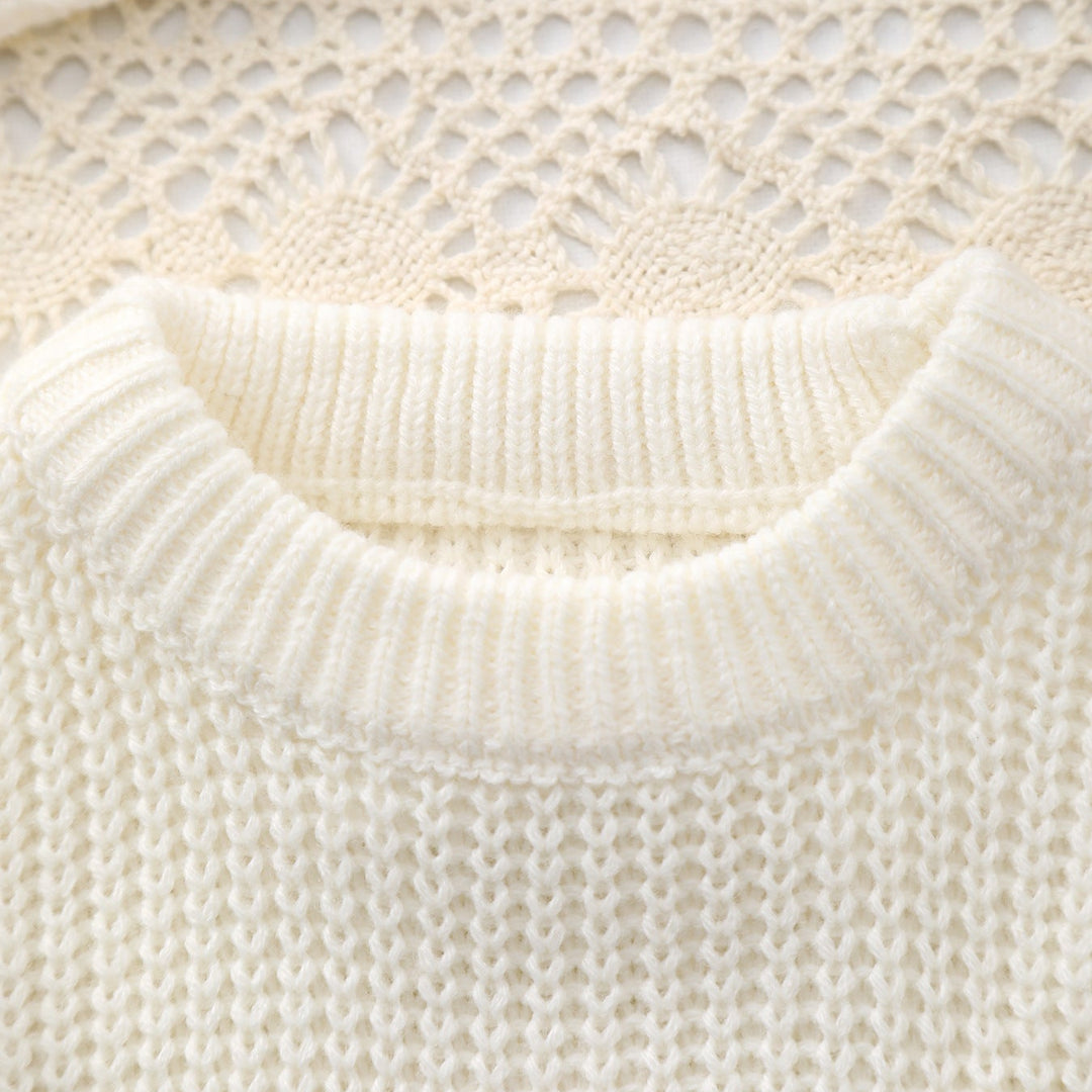 Baby Girl Little Bee Embroidery Knitted Sweater