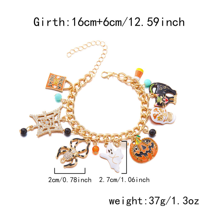 Halloween Alloy Pendant Bracelet halloween gifts