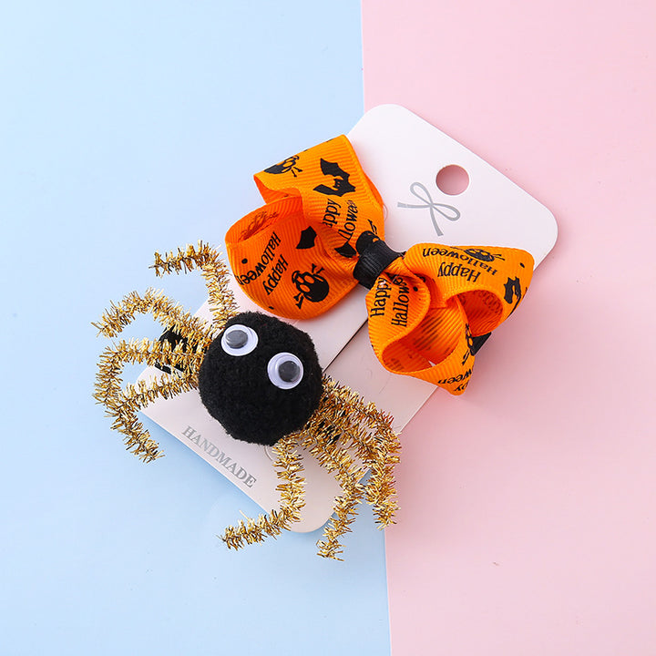 Halloween funny 3D spider hair clip party dress up